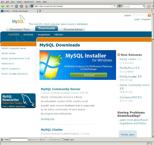 MySQLサイト 2011年